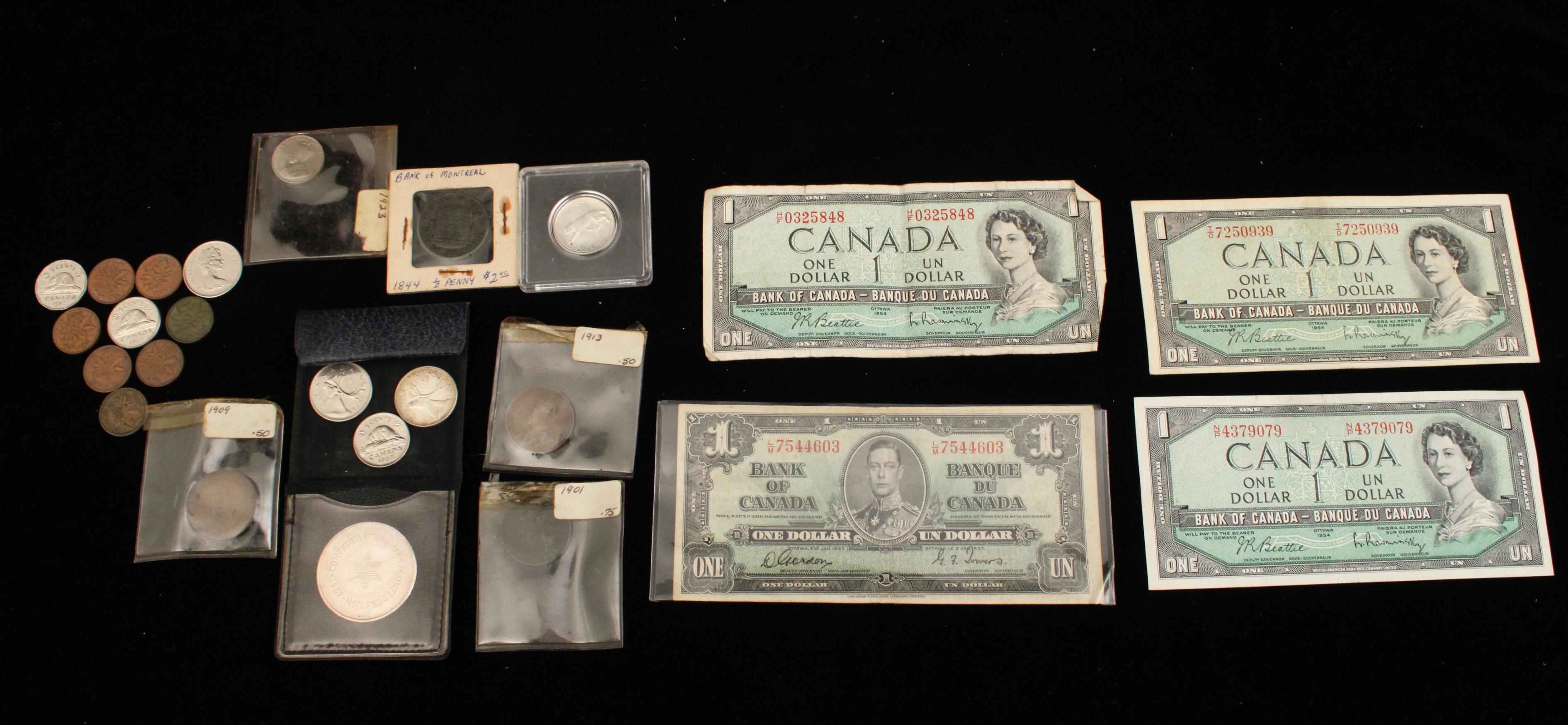 LOT OF CANADIAN RELATED PAPER MONEY