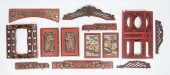 LOT OF CARVED ARCHITECTURAL EL
