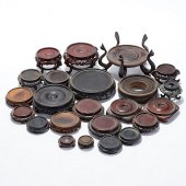 LOT OF CHINESE WOODEN STANDSA
