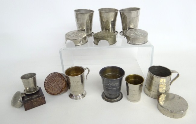 Lot of collapsible cups incl: