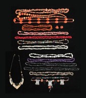 LOT OF CORAL AND NATURAL STONE