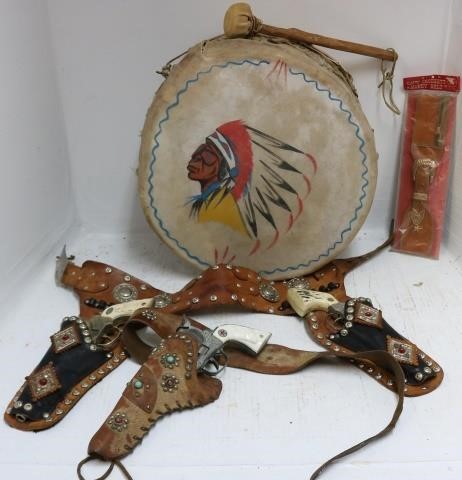 LOT OF COWBOY AND NATIVE AMERICAN