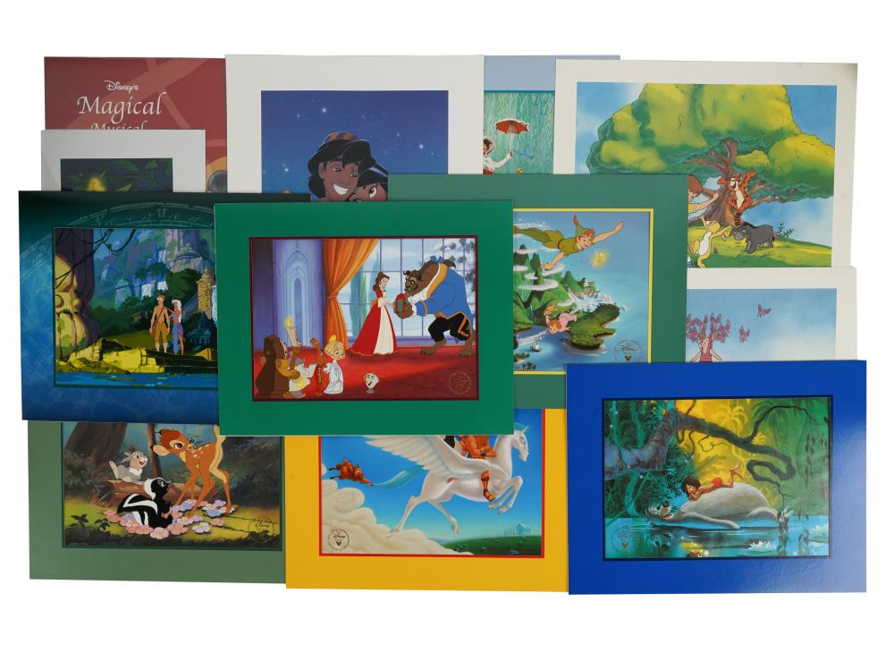 LOT OF DISNEY LITHOGRAPHSvarious