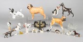Lot of dog figurines, includin