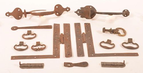 LOT OF DOOR THUMB LATCHES AND