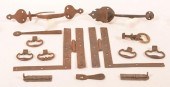 LOT OF DOOR THUMB LATCHES AND