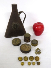 LOT OF EARLY MILITARY BUTTONS,