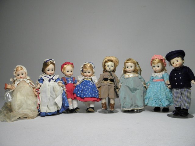 Lot of eight vintage Madame