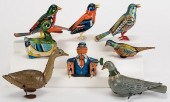 LOT OF EIGHT WIND-UP TIN LITHO
