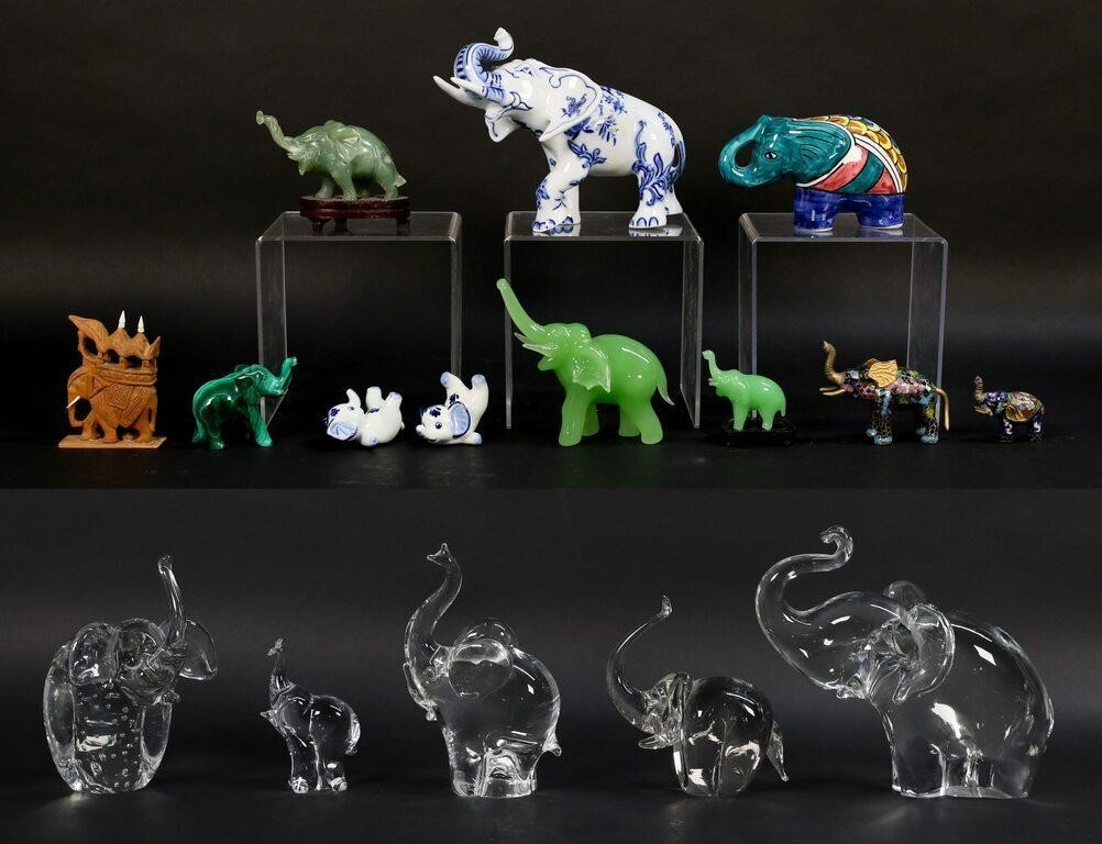LOT OF ELEPHANT FIGURINESLot of