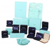 Lot of empty Tiffany boxes & b