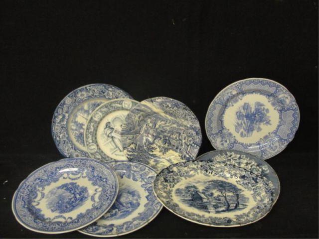 Lot of English Blue Porcelain. From