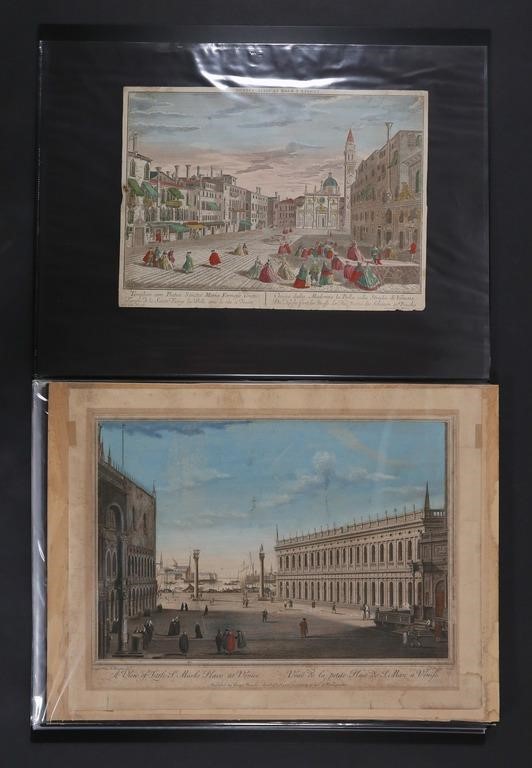 LOT OF ENGRAVINGS OF VENICELot of