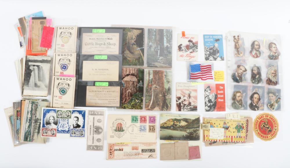 LOT OF EPHEMERA: INCLUDING