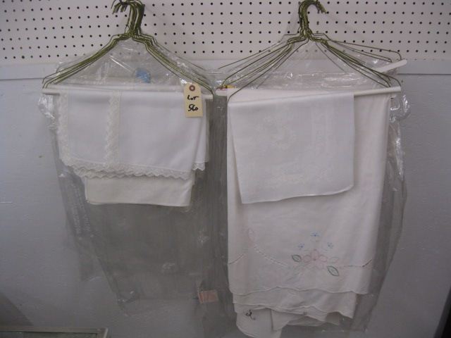 Lot of Estate Linens tablecloths