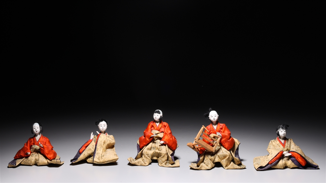 Lot of five Japanese musician