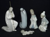 Lot of five Lladro Spanish por