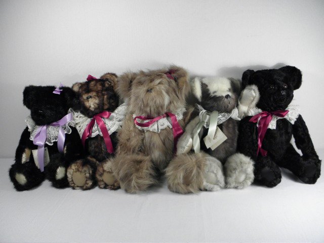 Lot of five Mother Grimm's fur