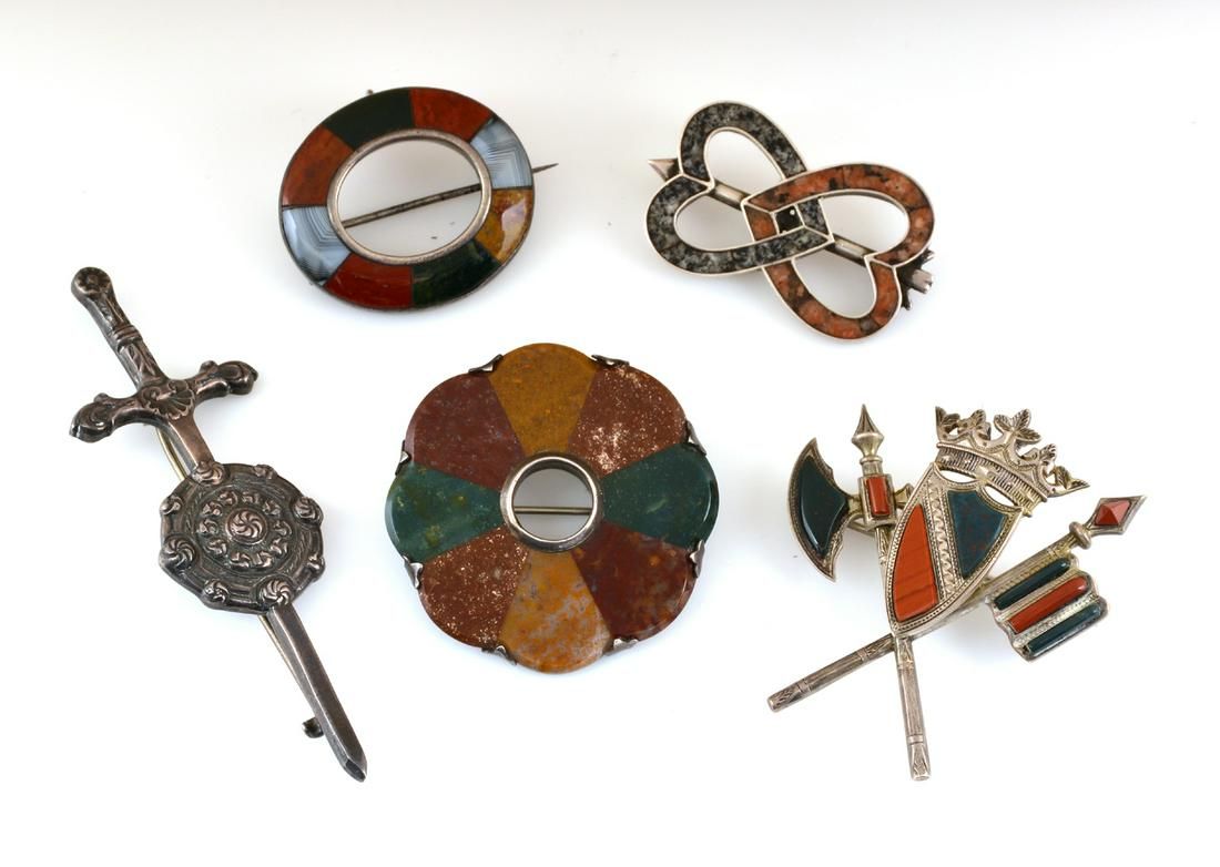 LOT OF FIVE SCOTTISH PINSLot of