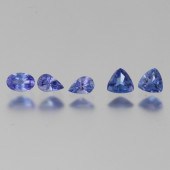 LOT OF FIVE UNMOUNTED TANZANIT