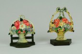 LOT OF FLOWER BASKET DOORSTOP