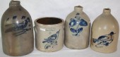 LOT OF FOUR 19TH C. DECORATED