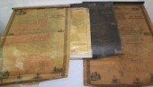 LOT OF FOUR 19TH C. CANVAS BAC