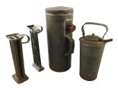 LOT OF FOUR 19TH C. TIN PIECES