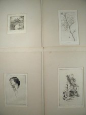Lot of four American miniature