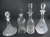Lot of four assorted crystal a