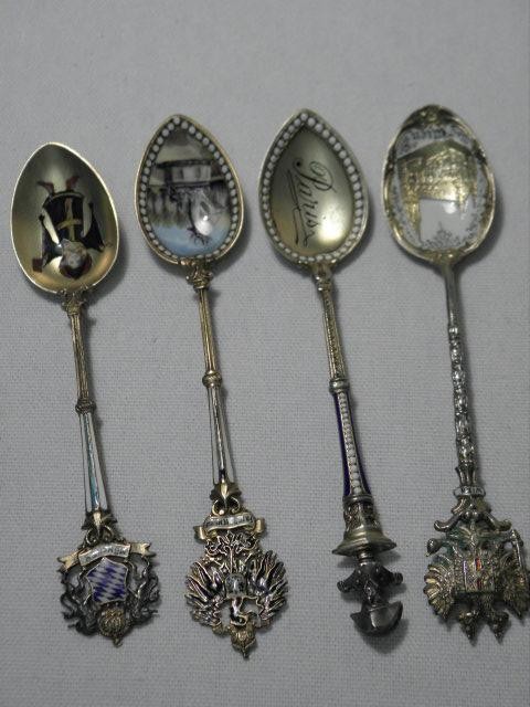 Lot of four assorted enameled
