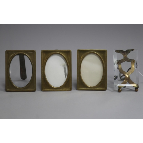 Lot of four French frames, approx