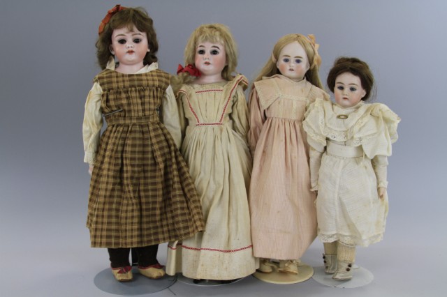 LOT OF FOUR GERMAN BISQUE