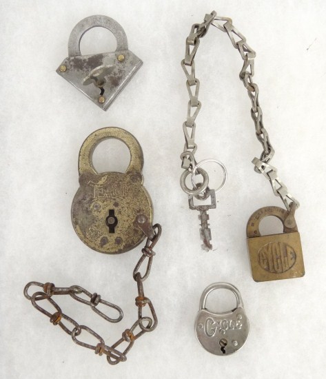 Lot of four locks.