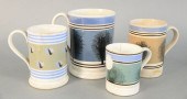 LOT OF FOUR MOCHA MUGS TO INCL