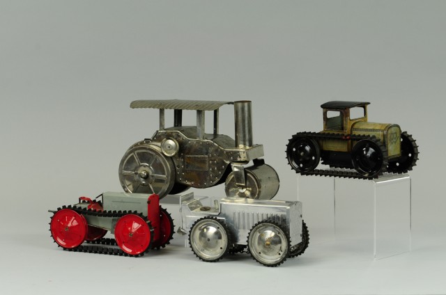 LOT OF FOUR ROAD ROLLERS Tin