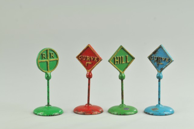 LOT OF FOUR ROAD SIGNS Arcade