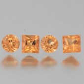 LOT OF FOUR SPESSARTITE GARNET