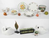 Lot of garden and table items,