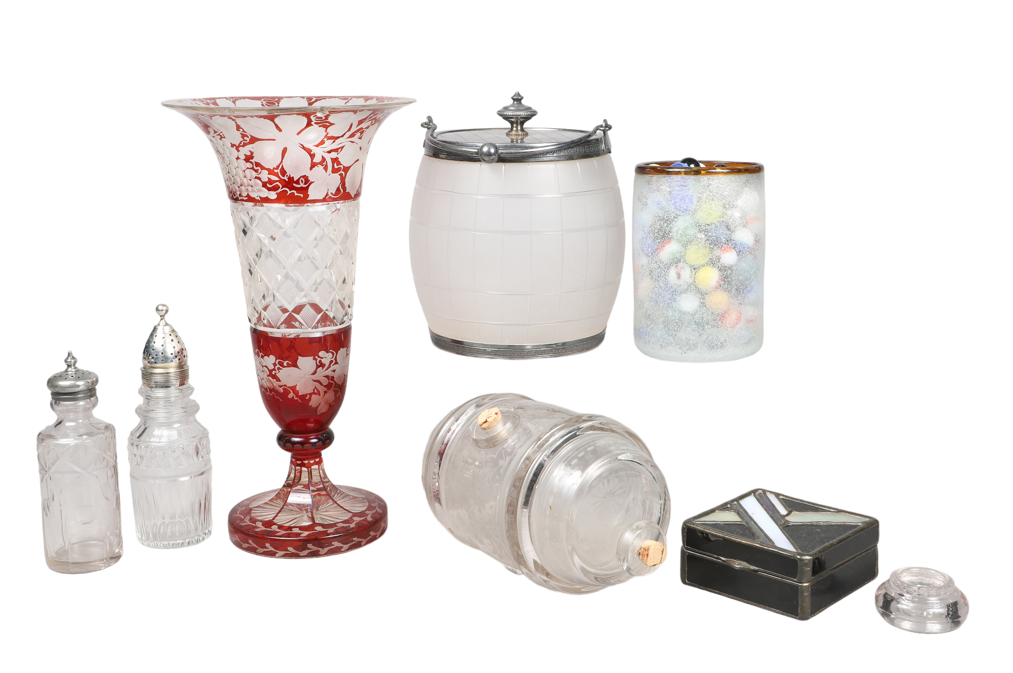 Lot of glassware, c/o frosted glass