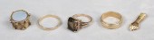 LOT OF GOLD RINGS & PENDANTSLo
