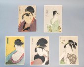 LOT OF KITAGAWA UTAMARO RECUT