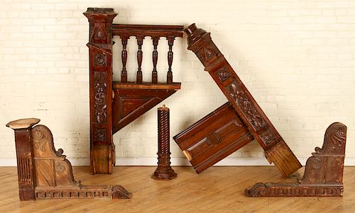 LOT OF LATE 19TH CENT. OAK