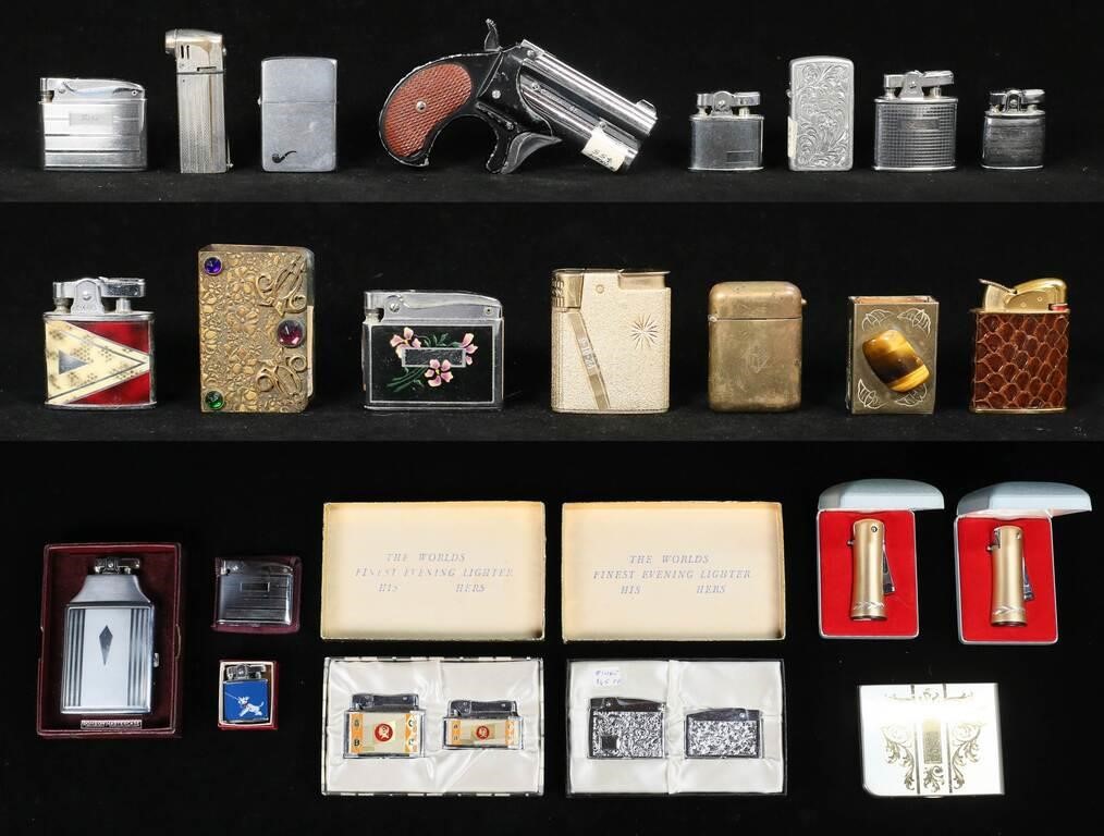 LOT OF LIGHTERS & MATCH SAFES21