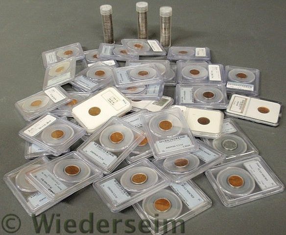 Lot of Lincoln uncirculated pennies