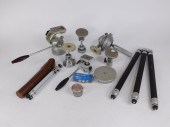 LOT OF LINHOF TRIPODS AND HEAD