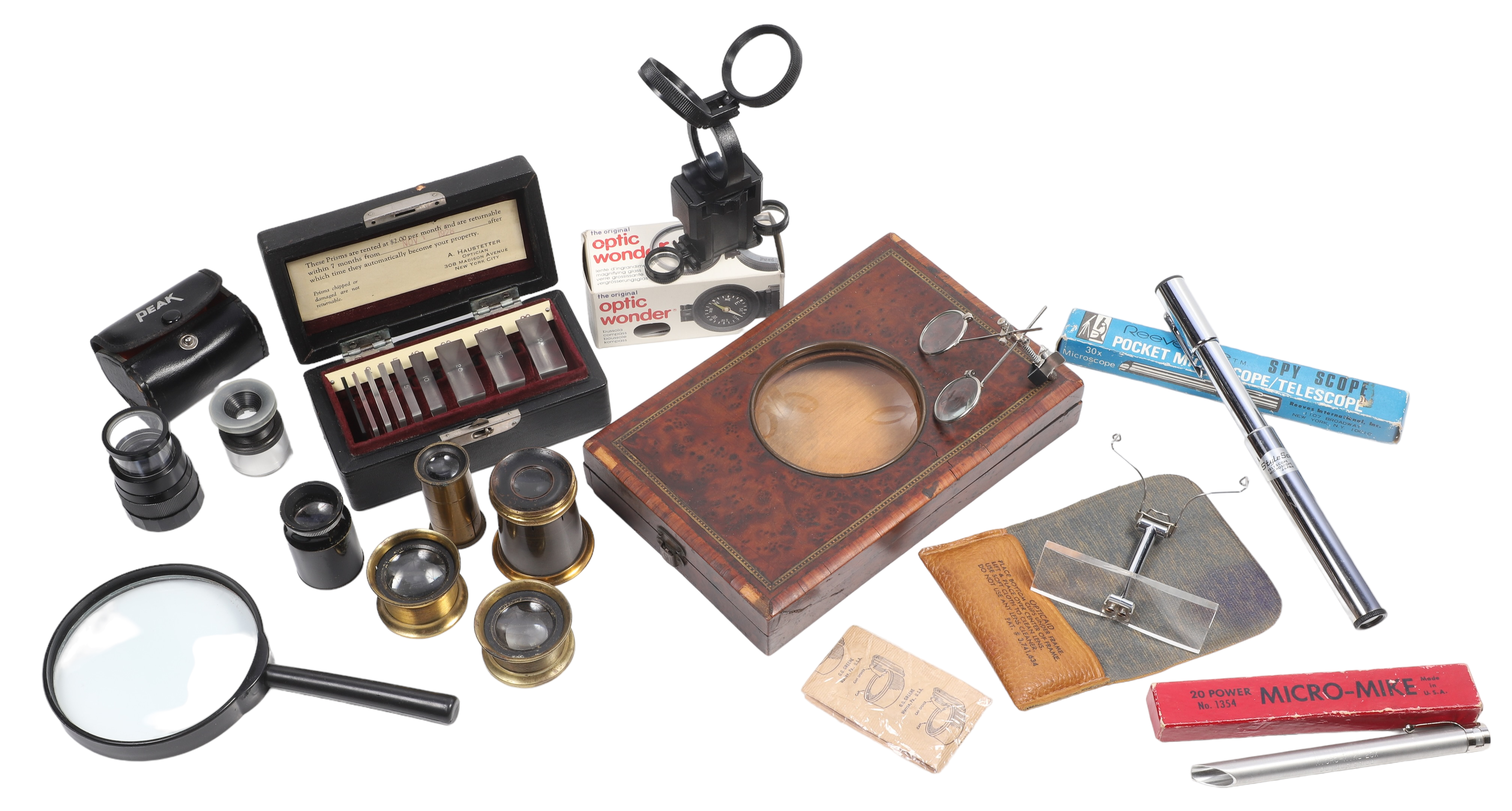 Lot of magnifiers, including