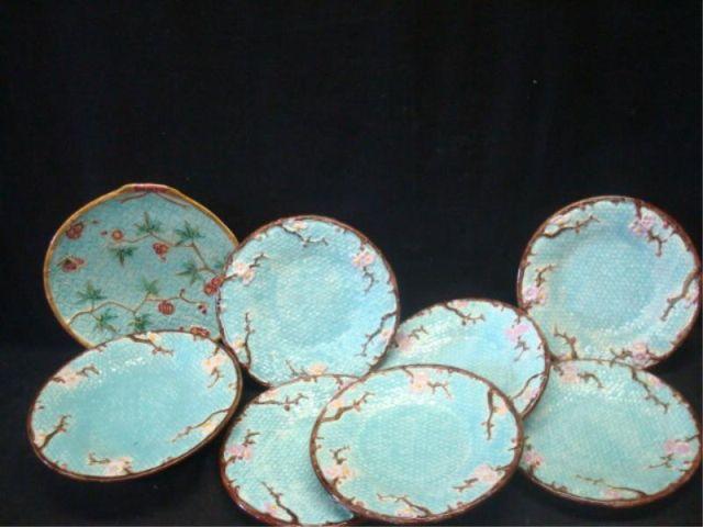 Lot of Majolica Plates. From a