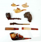 LOT OF MEERSCHAUM PIPES: 1) Me