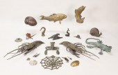 LOT OF METAL ANIMALSLot of met